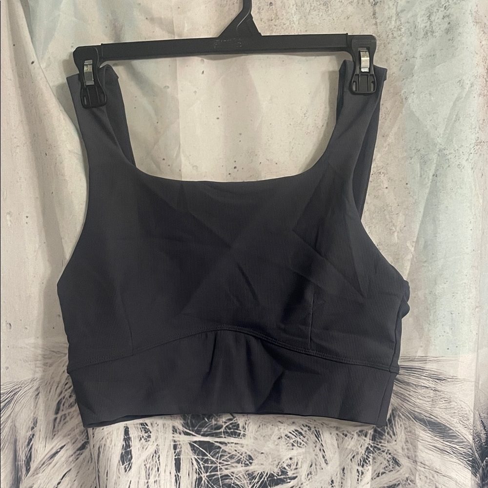 Gray Cropped Tank Top